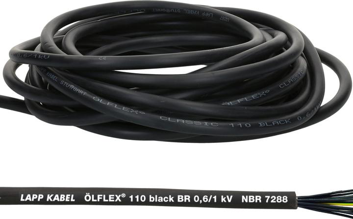 Produktbild Lapp 10 Meter 1120322 Ölflex Classic 110 Black 0,6/1kV PVC Steuerleitung 14x1,5 mm² mit Schutzleiter (10 m)