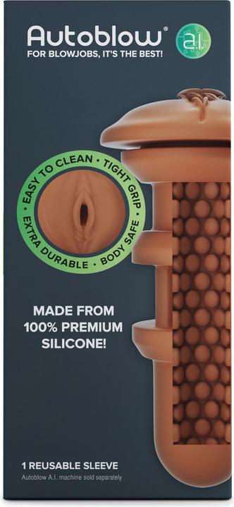 Actual product image Autoblow A.I. Silicone Vagina Sleeve