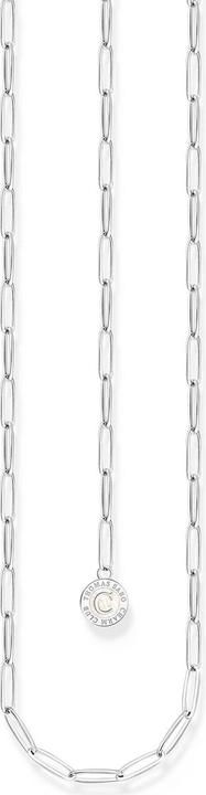 Immagine prodotto Thomas Sabo Collana Charm Member con Moneta Charmista Bianca in Argento (Argento 925, Smalto, 90 cm)