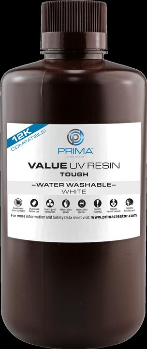Immagine prodotto Prima Creator Valore Resina UV resistente (simile all'ABS) e lavabile in acqua (Bianco, 1000 g)