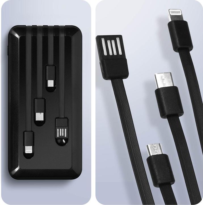 Actual product image Max Excell 10.000mAh + 4x cable powerbank (10000 mAh)