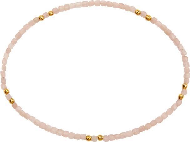 Immagine prodotto HCA Armband - "Harmony of nature" - Sonnenstein - vergoldet (17 cm, Gemma combinata con sfere di acciaio inossidabile)