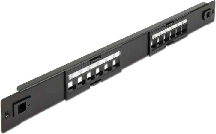 Delock Pannello patch 19″ Keystone 12-Port 19 Rack