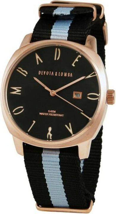 Devota & Lomba Herrenuhr DL008MSPBK-GR-03BLACK (Ø 42 mm) (42 mm)