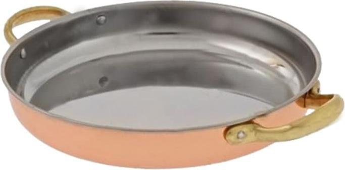 Immagine prodotto Ich-zapfe Padella in rame con manici, 20 cm (20 cm, Padella per friggere, Rame)