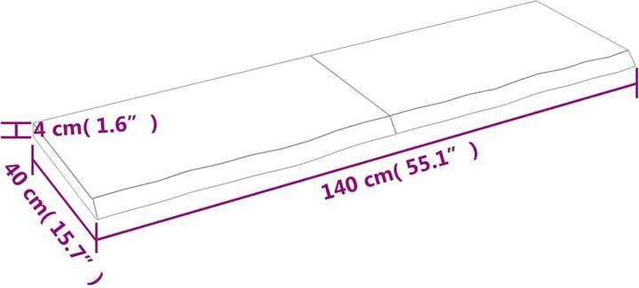 Image du produit VidaXL Saba (140 x 40 x 4 cm)