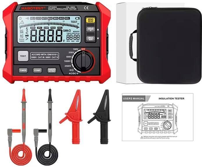 Actual product image Habotest HT5205 digital insulation tester