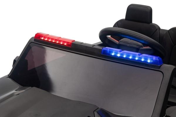 Image du produit Es-toys Véhicule pour enfants - Voiture électrique "Police" - Batterie 24V, moteurs 4x200W, pneus EVA (24 V)