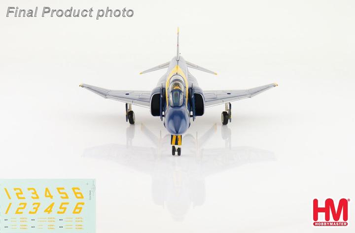 Produktbild Hobby Master McDonnell Douglas F-4J Phantom 2, Blue Angels 1969, Nummern als Abziehbilder, Metallmodell 1:72 Hobb