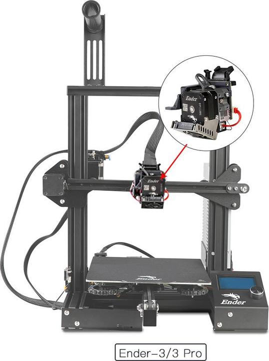 Produktbild Creality Sprite Extruder Pro Kit mit Rollen und Kabel (Zubehör)