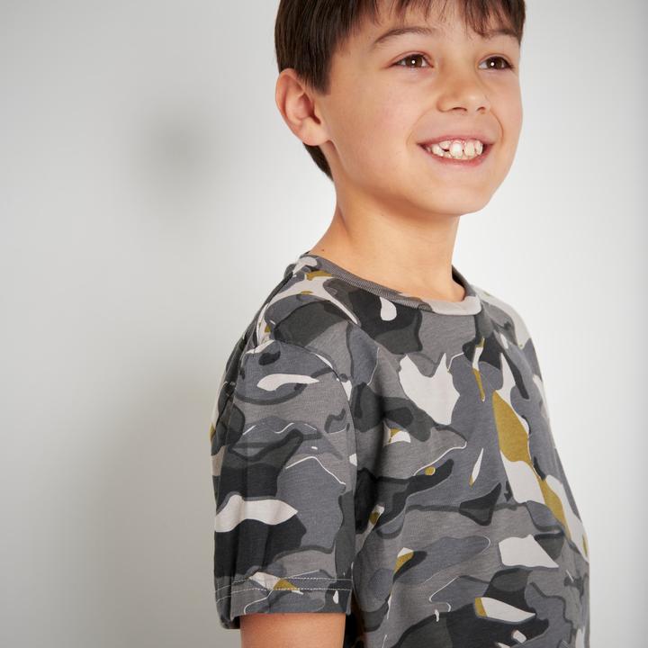 Image du produit Solognac T-shirt enfants camouflage WOODLAND gris (12, 13, 14)