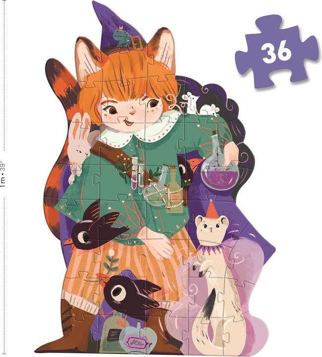 Actual product image Djeco Riesenpuzzle Pio der Zauberer 36 Teile (36 pieces)