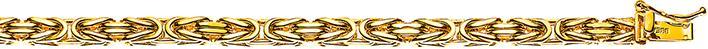 Natsumi Schmuck Armschmuck Gelbgold 18K/750 Königskette 3.5mm 19cm (19 cm, 750/18 K Gelbgold)