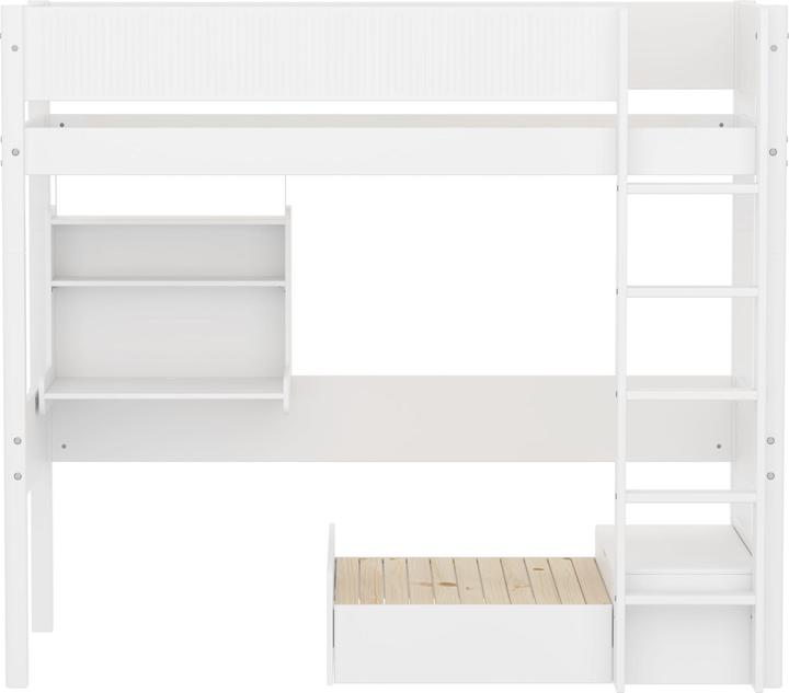 Immagine prodotto Flexa Letto a soppalco Casa White con scala dritta (90 x 200 cm)