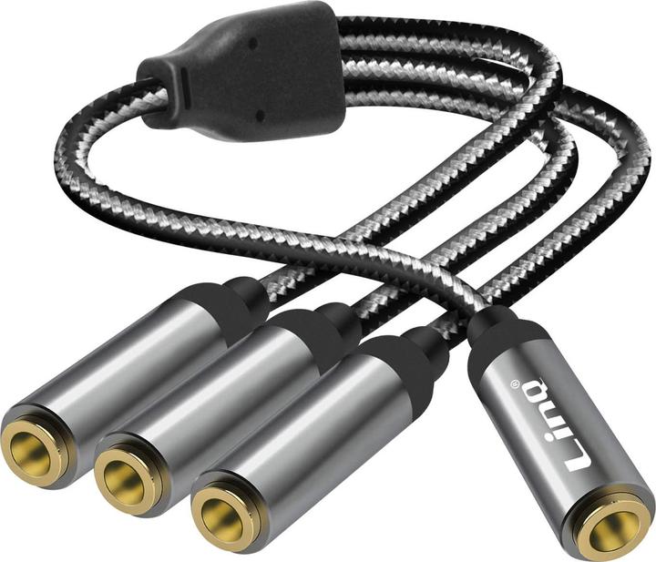 LinQ 3.5mm jack female to 3x 3.5mm jack female (3.5mm jack, 3.5mm jack)