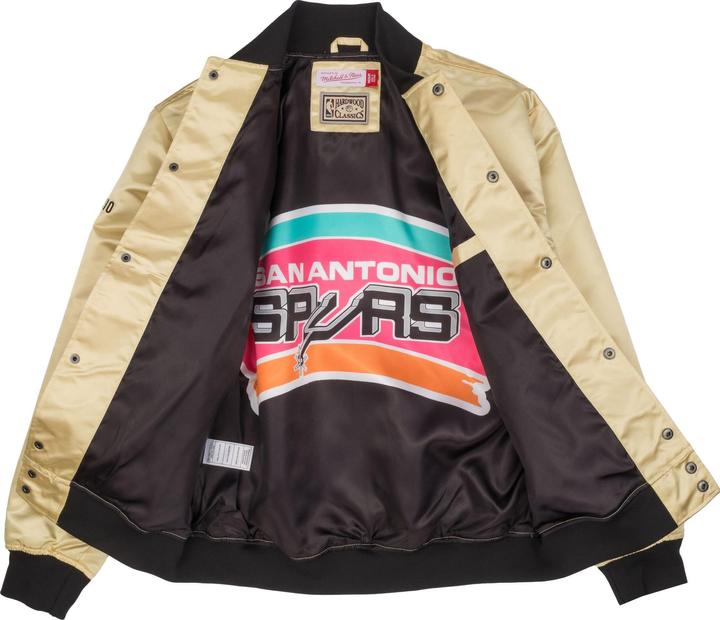 Immagine prodotto Mitchell & Ness M&N Veste leggera in raso - San Antonio Spurs oro (XL)