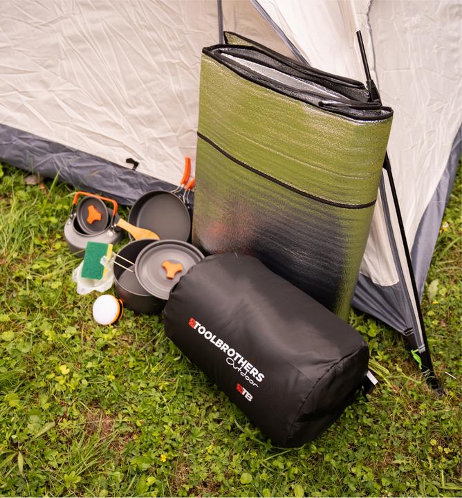 Actual product image Tool Brothers (BUNDLE) Toolbrothers Outdoor Set Camping Tent 2 Persons Hydraulic System with Insulation (3.80 kg, 2 persons)