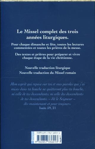 Immagine prodotto Missel : dimanches et fêtes des trois années (Francese, Collettività, 2023)