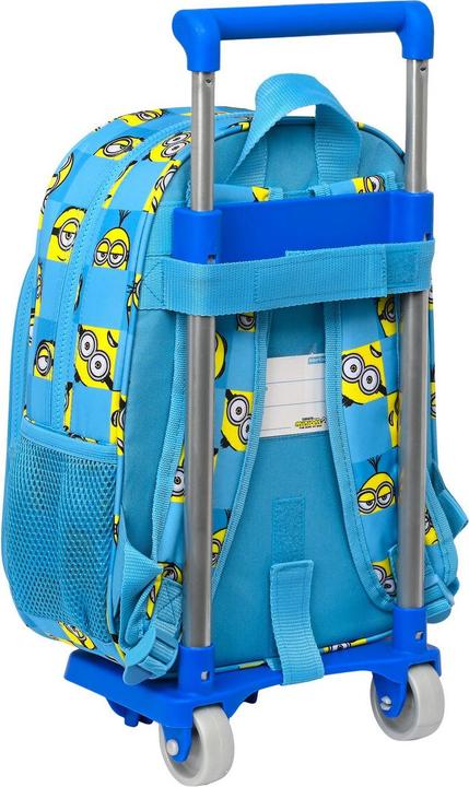Actual product image Minions School backpack with wheels Minionstatic Blue (26 x 34 x 11 cm)