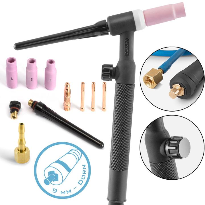 Immagine prodotto Stahlwerk Torcia di saldatura Lift-Tig WP-17V Pacchetto tubi da 4 m Mandrino da 9 mm