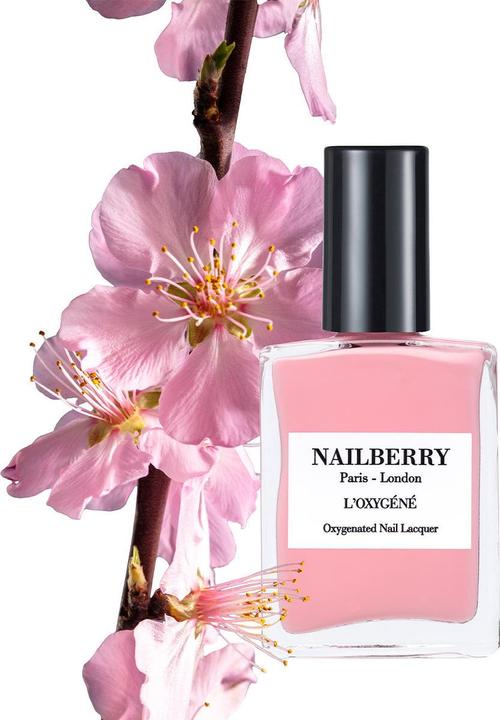 Actual product image Nailberry L'Oxygéné Imperial Blush (Cherry Blossom Pink, Colour paint)