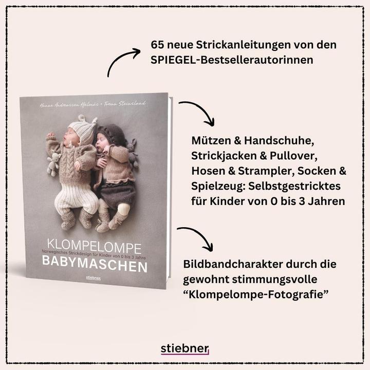 Actual product image Klompelompe Babymaschen (German, Hanne Andreassen Hjelmås, Torunn Steinsland, 2024)