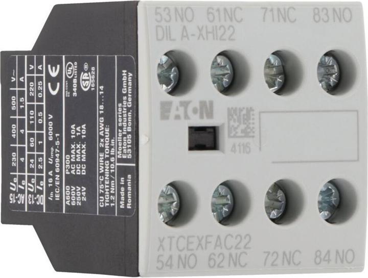 Image du produit Eaton Bloc de contacts auxiliaires 2 N.O. 2 N.F.