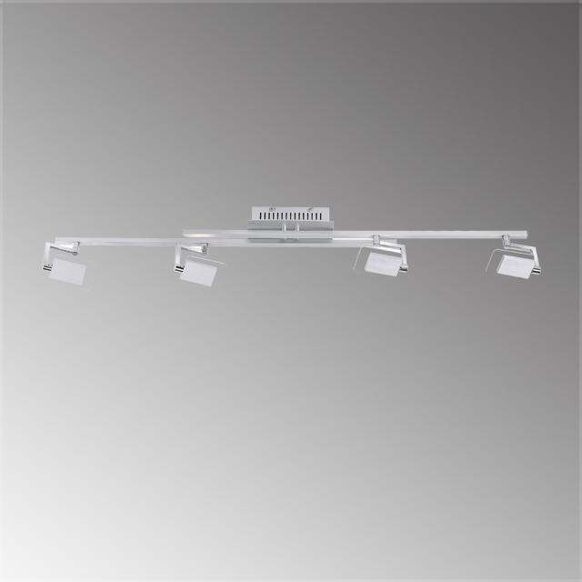 Produktbild Fischer & Honsel Honsel LED Deckenspot eckiges Design 4-fach 4x4,8W warmweiss dimmbar aluminium 20689