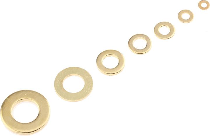 Produktbild Rs Pro Unterlegscheiben Sortiment Messing (M2, M10, M3, M5, M4, M6, M8)