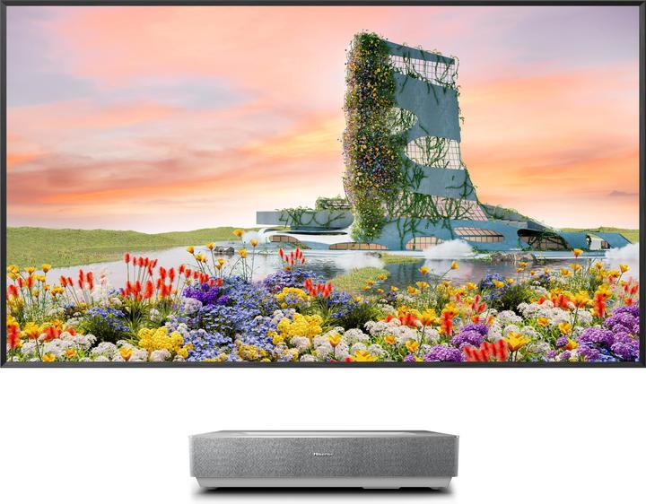 Hisense 100L5HD inkl. 100" ALR Daylight Leinwand (4K, 2600 lm, 0.25:1)