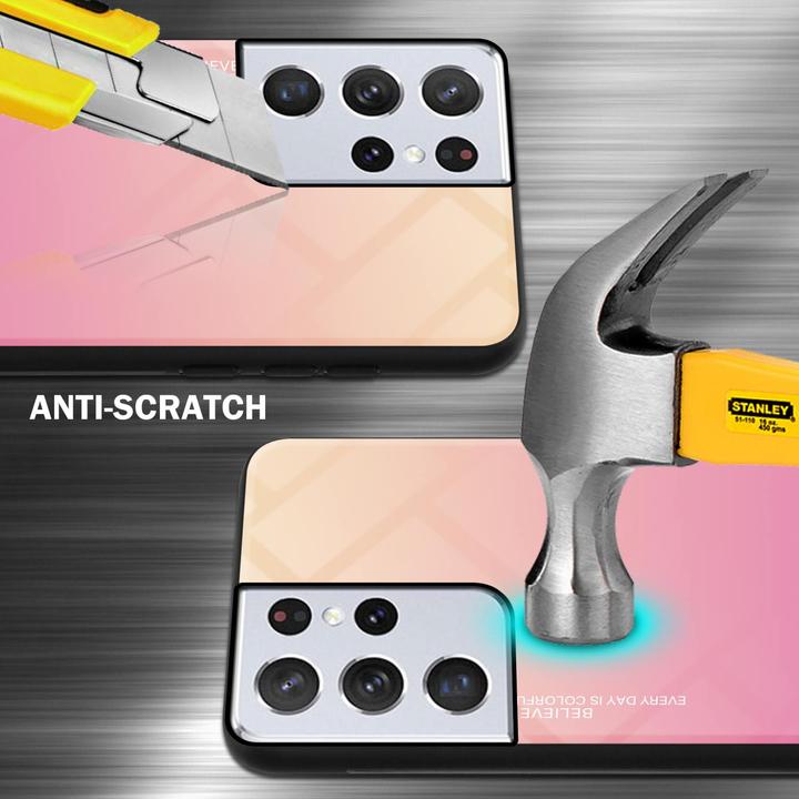 Actual product image Cadorabo TPU 2 colors glass envelope (Samsung Galaxy S22 Ultra)