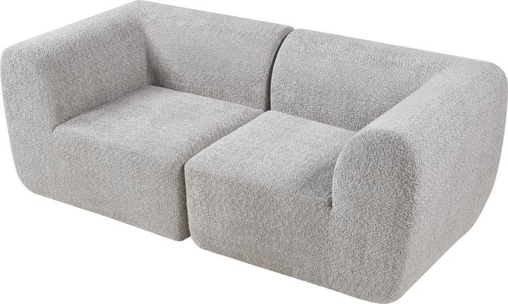 Immagine prodotto En.Casa Modular Sofa 2-Sitzer Hurvas Bouclé Grau