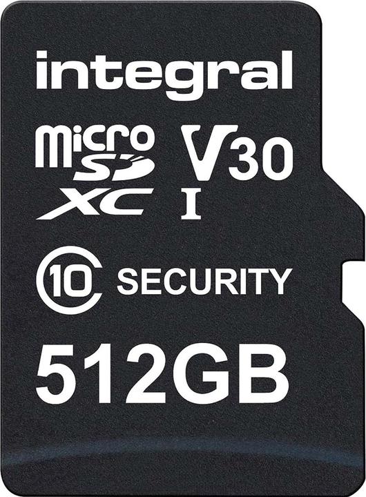 Image du produit Carte microSD 512 Go pour caméra de surveillance, Dashcams, Home Cams, CCTV, Body Cams & Drones (512 Go, microSD, U3, UHS-I)