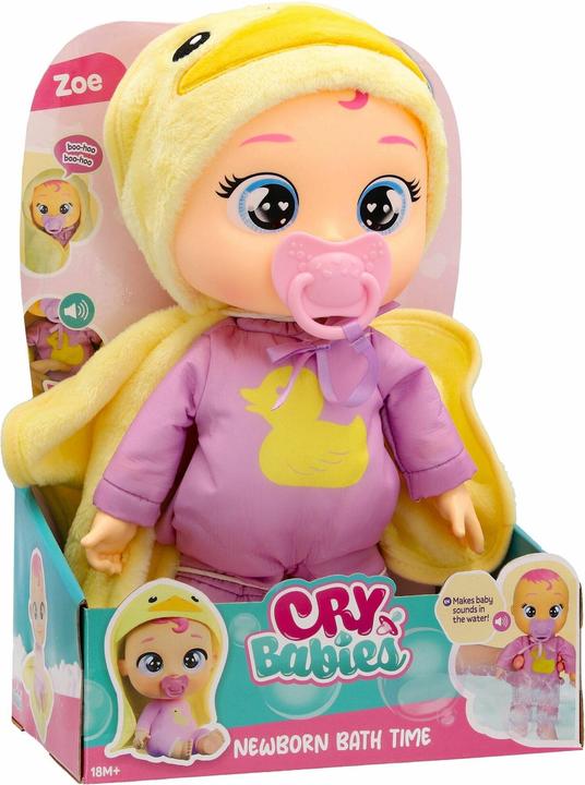 Actual product image Cry Babies NewBorn Bathtime Zoe
