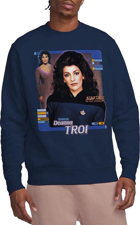 Actual product image Unisex Adult Deanna Troi Sweatshirt (XXL)