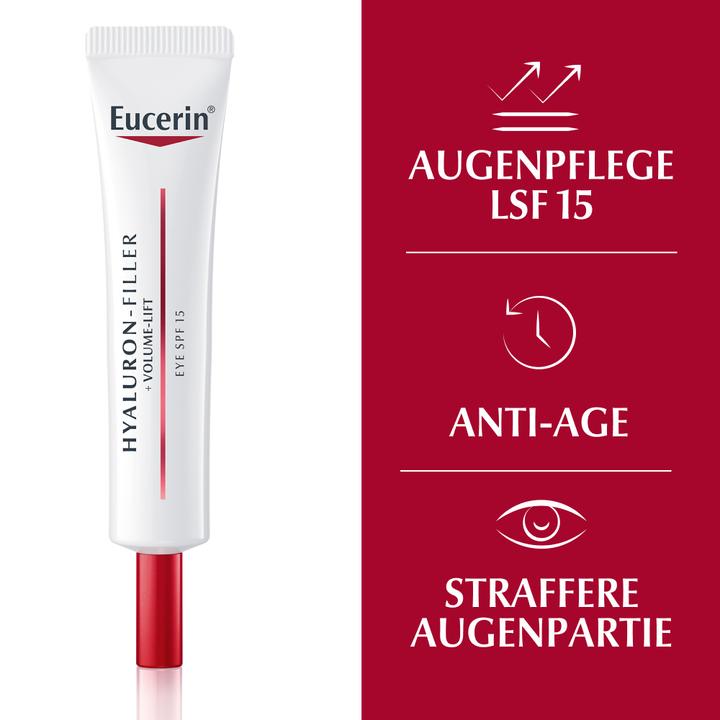 Produktbild Eucerin HYALURON-FILLER + VOLUME-LIFT Augenpflege LSF 15 (Crème, 15 ml)