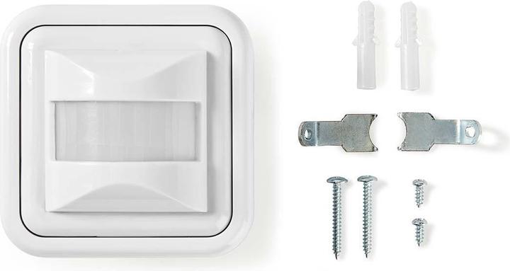 Actual product image Nedis Motion detector indoor 2-Wire / 3-Wire 160 ° 5-200 W 200 W 500 W 3-2000 Lux Sensor technology: PIR (9 m)