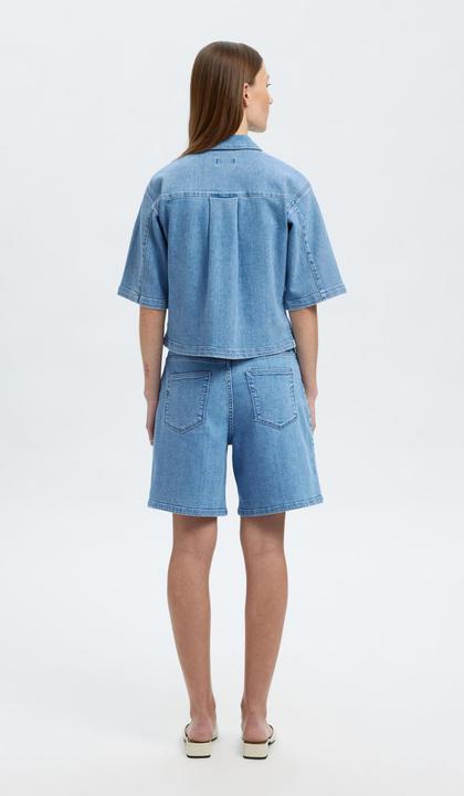 Actual product image Selected Femme Denim Kurzarmhemd (34)