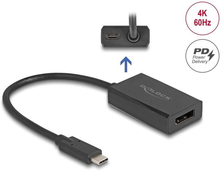 Image du produit Delock Adaptateur DisplayPort femelle vers USB Type-C mâle (DP (USB-C, 15 cm)