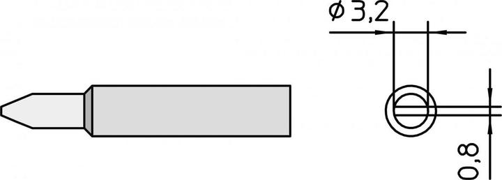 Produktbild Weller Erem XNT C 3,2 mm mm (1 Sp./Pack.) (Lötspitze)