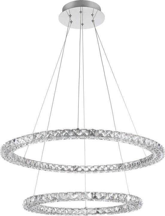 Image du produit Nova Luce QUENTIN LED Suspension Chrome 60W Blanc neutre 120x70cm 9172518