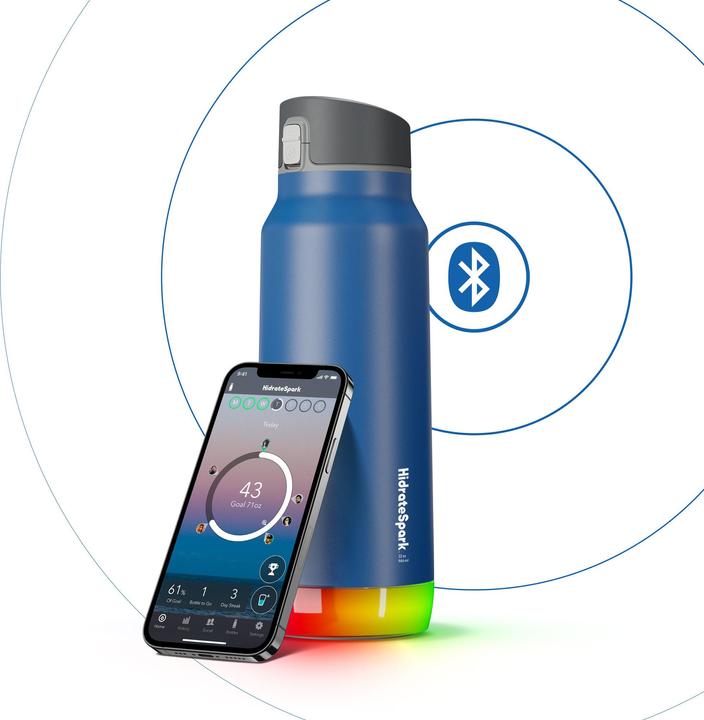 Immagine prodotto HidrateSpark Hidrate Spark Pro 32 oz. Caraffa Blu Profondo (0.95 l)