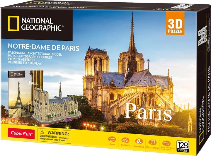 Immagine prodotto Cubicfun Cubic Fun - Notre Dame de Paris 3D 128 pezzi (200986) (128 pezzi)
