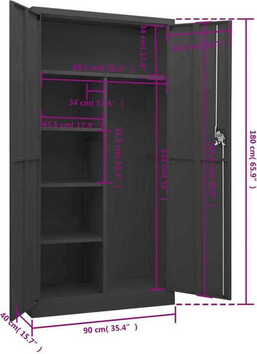 Image du produit VidaXL Piama (90 x 40 x 180 cm)