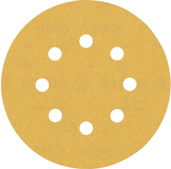 Bosch Professional Zubehör EXPERT C470 Carta abrasiva a 8 fori per levigatrice rotorbitale, 125 mm, G 180, 5 pezzi. (180)