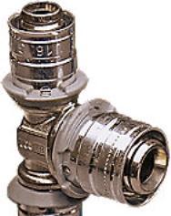 Produktbild Uponor MLC-Press-T-Stück 50-25-50mm - für Fussbodenheizung und Warmwasser- und Heizkörpersysteme