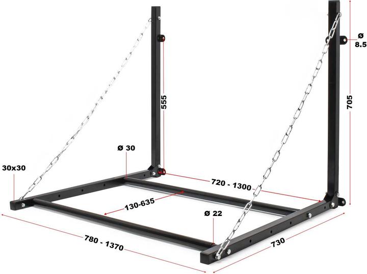 Image du produit Wiltec Support mural pour pneus