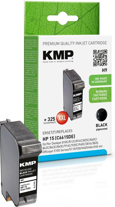 Productafbeelding KMP H9 inktcartridge compatibel met HP C 6615 D (BK)
