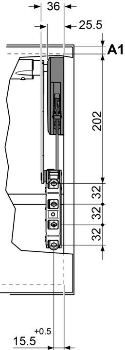 Actual product image Peka Metall High swing flap FREEswing