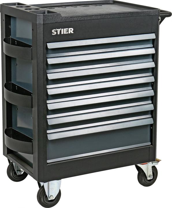 Actual product image Stier Chariot d'atelier Premium vide avec couvercle en plastique
